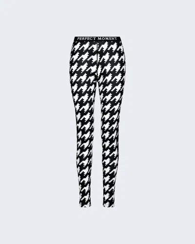 Perfect Moment Thermal Houndstooth Ski Leggings In Multi