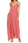 Elan V-back Cover-up Maxi Dress In Rose