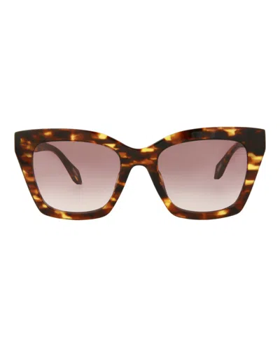 Just Cavalli Cat Eye-frame Acetate Sunglasses In Brown