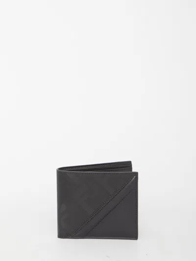 Fendi Shadow Diagonal Bifold Wallet In Black