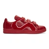 RAF SIMONS Red adidas Originals Edition Stan Smith Comfort Badge Sneakers