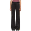 MARC JACOBS MARC JACOBS BLACK STRIPED TRACK trousers