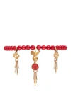 VALENTINO GARAVANI Cult pendant beaded ribbon choker