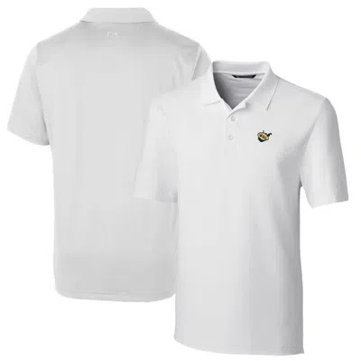 Cutter & Buck White West Virginia Mountaineers Logo Big & Tall Forge Stretch Polo