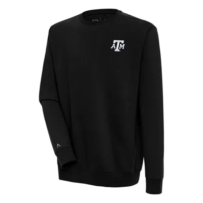 Antigua Black Texas A&m Aggies Victory Pullover Sweatshirt