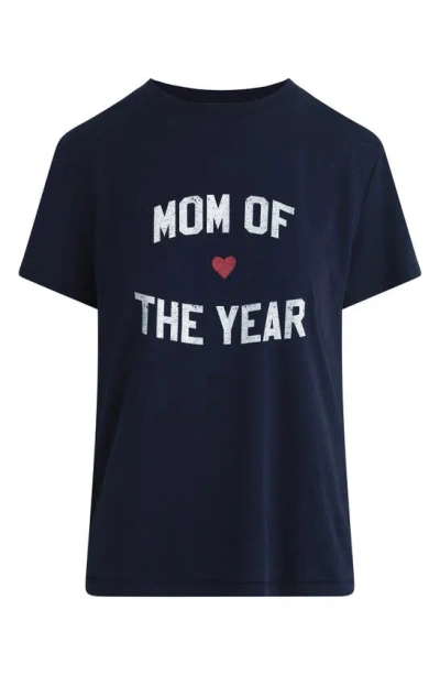 Favorite Daughter Mom Of The Year Graphic T-shirt In Navy