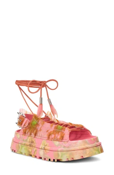 Ugg X Collina Strada Goldenglow Platform Sandal In Pink Floral