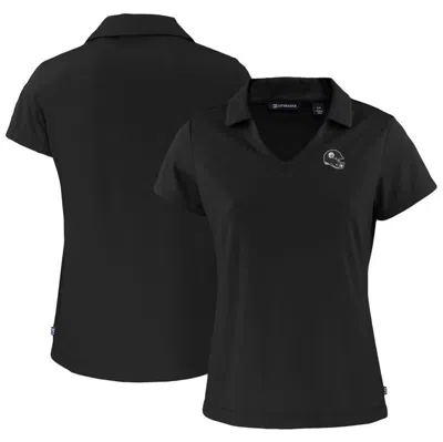 Cutter & Buck Black Pittsburgh Steelers Helmet Daybreak Eco Recycled V-neck Polo