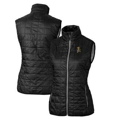 Cutter & Buck Black Wichita State Shockers Vault Rainier Primaloft Eco Full-zip Puffer Vest