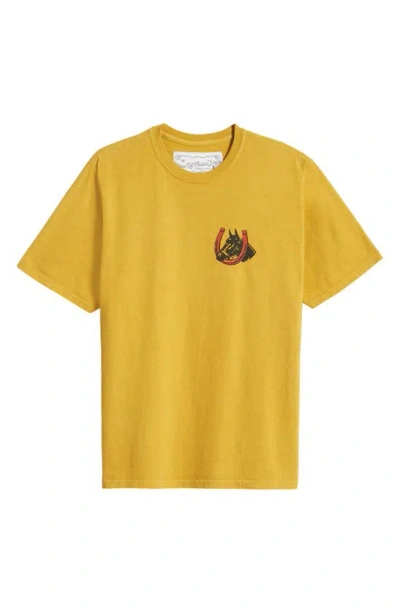 One Of These Days Valley Riders Graphic T-shirt In Sun Faded Yellow