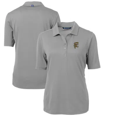 Cutter & Buck Grey Grambling Tigers Team Virtue Eco Pique Recycled Polo