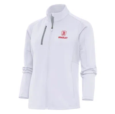 Antigua White Bradley Braves Generation Digital Thermal Full-zip Jacket