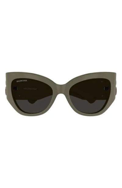 Balenciaga Eyewear Butterfly Frame Sunglasses In Brown