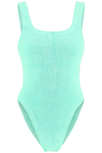 Hunza G Nile Square-neck Swimsuit In Green