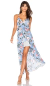 KARINA GRIMALDI EGYPT PRINT MAXI DRESS,5014P