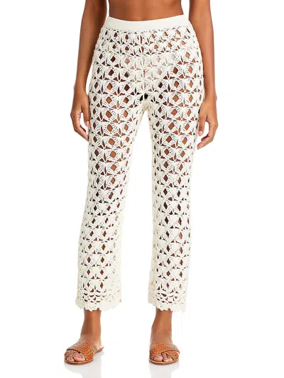 Capittana April Crochet Cover Up Pants In Ivory