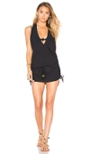 Luli Fama Cosita Buena T-back Romper In Black