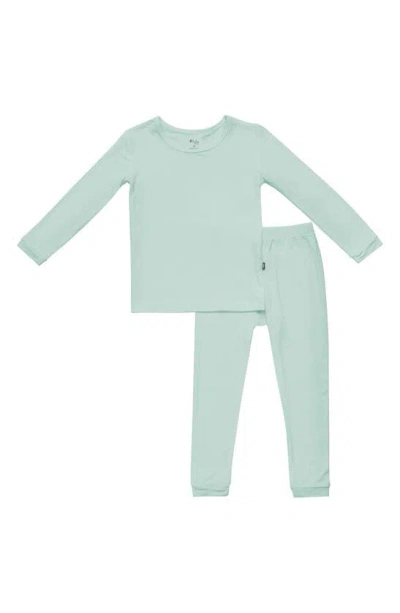 Kyte Baby Kids' Solid Fitted Two-piece Pajamas In Sage