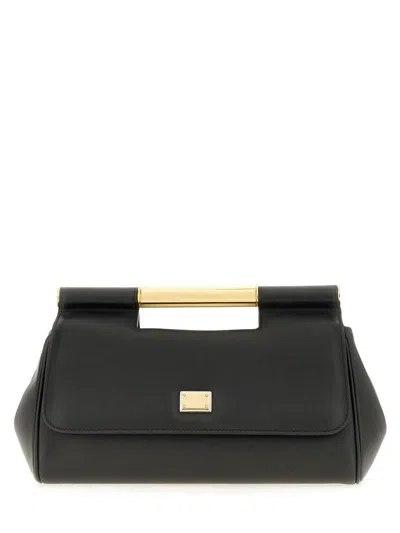 Dolce & Gabbana Handbag "sicily" Clutch Medium In Black
