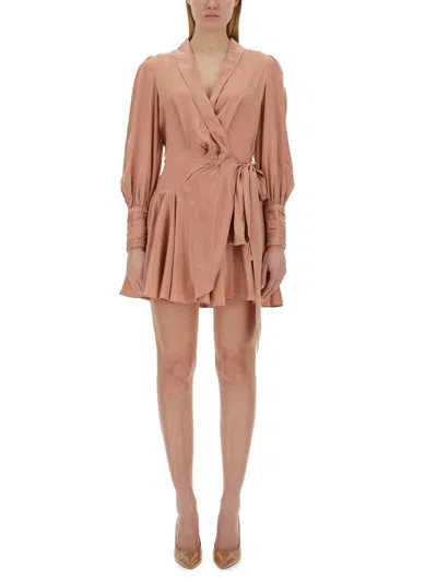 Zimmermann Mini Dress In Ppe