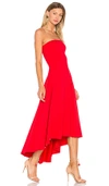 SUSANA MONACO STRAPLESS HI LOW DRESS,SUSA-WD1765