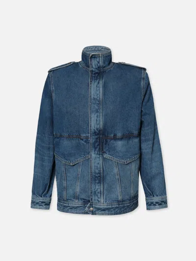Frame Denim Power Jacket Luxor In Blue