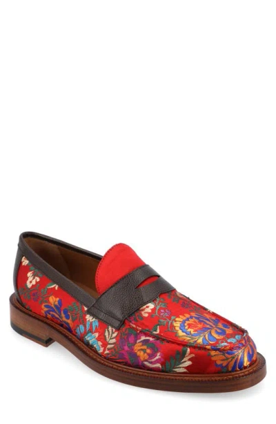 Taft The Fitz Floral Brocade Penny Loafer In Fiore