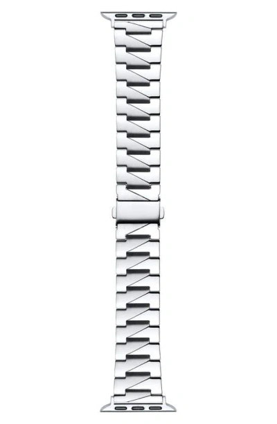 The Posh Tech Stainless Steel Apple Watch® Watchband In Silver