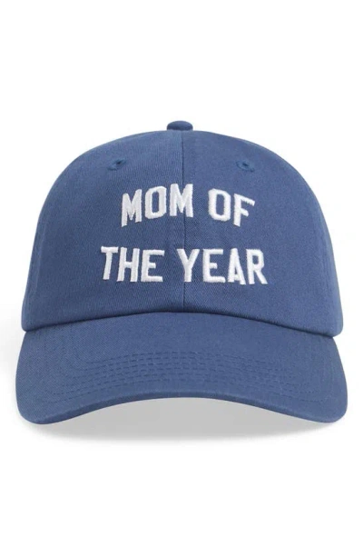 Favorite Daughter Mom Of The Year Cotton Twill Baseball Cap In Navy