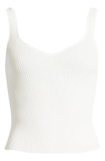 Paige Womens Ivory Odile Ribbed Knitted Top