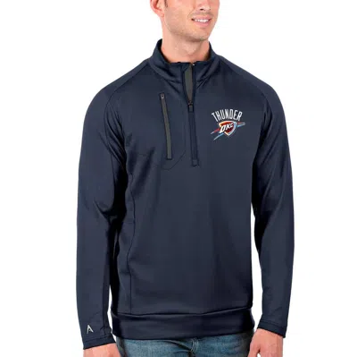 Antigua Navy Oklahoma City Thunder Big & Tall Generation Quarter-zip Pullover Jacket