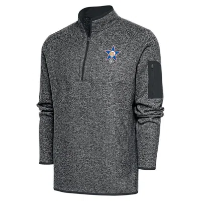 Antigua Heather Charcoal St. Louis Stars Fortune Quarter-zip Pullover Jacket
