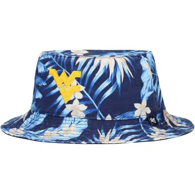 47 ' Navy West Virginia Mountaineers Tropicalia Bucket Hat