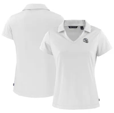 Cutter & Buck White Indianapolis Colts Helmet Daybreak Eco Recycled V-neck Polo
