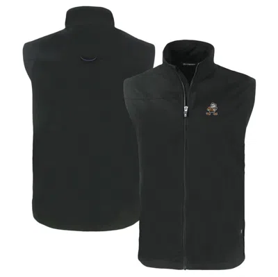 Cutter & Buck Black Cleveland Browns Throwback Charter Eco Recycled Full-zip Vest