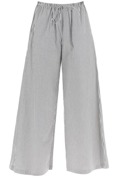 By Malene Birger Striped Pisca Palazzo Pants In Blue,white