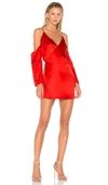 AMUR AMUR SLOAN DRESS IN RED.,UAMR-WD17