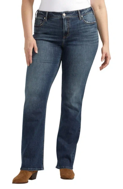 Silver Jeans Co. Elyse Slim Bootcut Jeans In Indigo