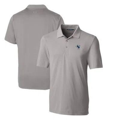 Cutter & Buck Gray Indianapolis Colts Throwback Logo Big & Tall Forge Stretch Polo