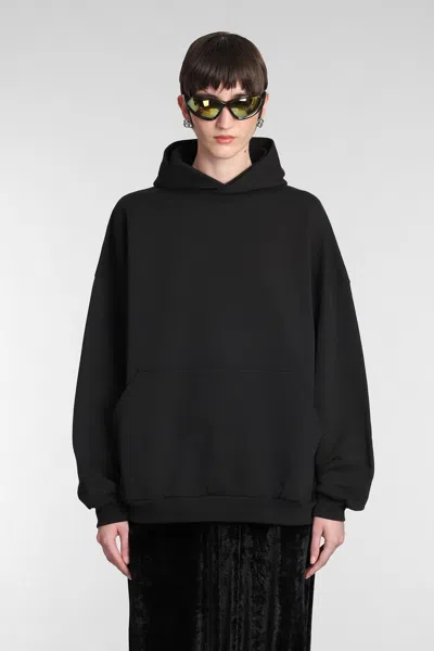 Balenciaga Cotton Sweatshirt In Black
