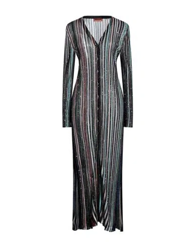 Missoni Woman Midi Dress Black Size 10 Viscose, Polyester, Cupro, Polyamide