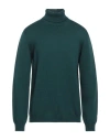 Roberto Collina Man Turtleneck Dark Green Size 44 Merino Wool