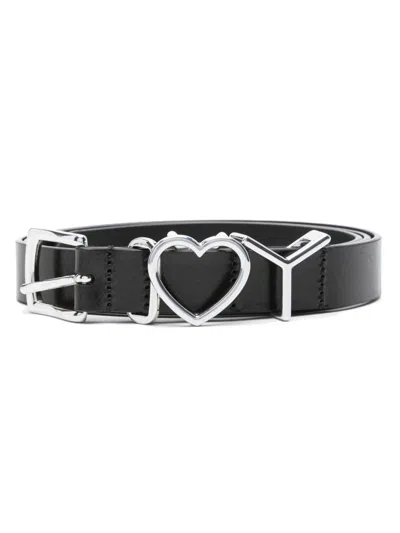 Y/project Unisex 25mm Y Heart Belt In Black