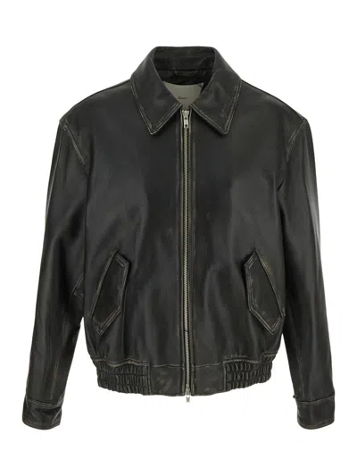Dunst Leather Jacket In Black