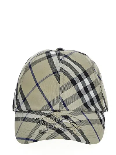 Burberry Vintage Check Baseball Cap In Neutrals