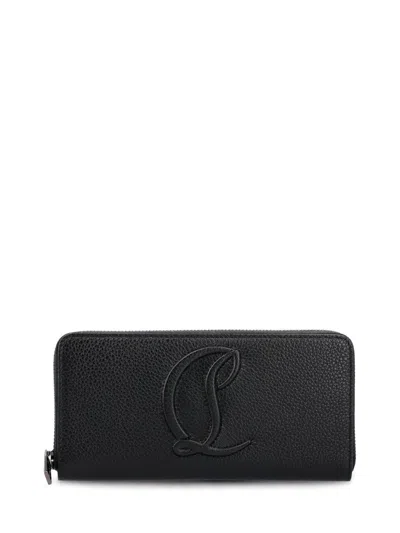 Christian Louboutin By My Side Leather Long Wallet In Black