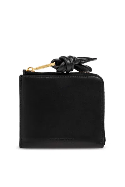 Jacquemus Leather Wallet In Black