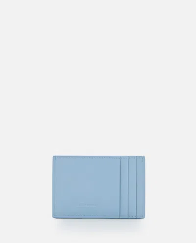 Bottega Veneta Intreccio Cardholder In Clear Blue