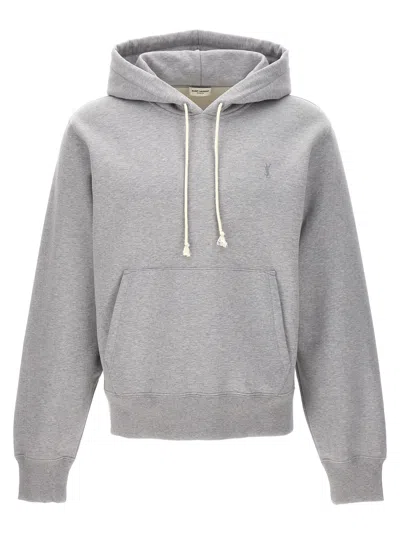 Saint Laurent Hoodie Clothing In Grey