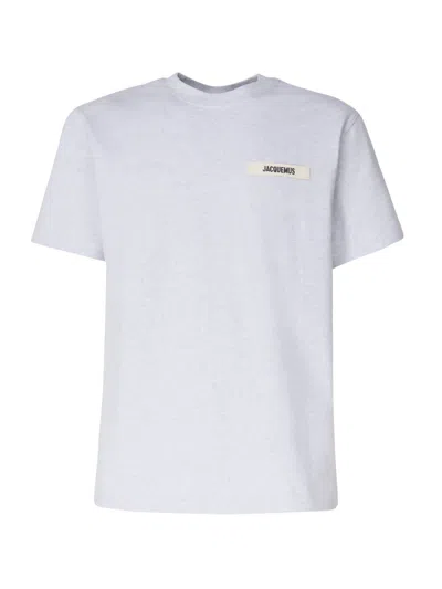 Jacquemus Gros Grain T-shirt In Grey